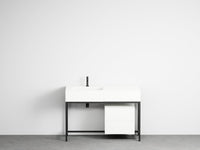 # LAVABO con MOBILE e CASSETTIERA MILANO - CIELO lavandino per bagno caratterizzato da linee essenziali e pulite