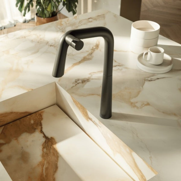 Miscelatore Multifunzionale Newform Alkimia Elettronico Acqua Depurata e Sanitaria Design Hi-Tech