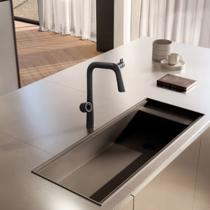 Miscelatore Multifunzionale Newform Alkimia Elettronico Acqua Depurata e Sanitaria Design Hi-Tech