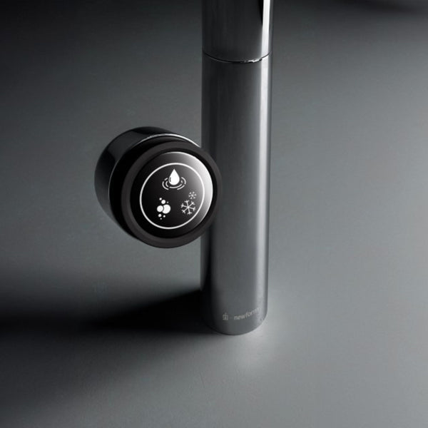 Miscelatore Multifunzionale Newform Alkimia Elettronico Acqua Depurata e Sanitaria Design Hi-Tech