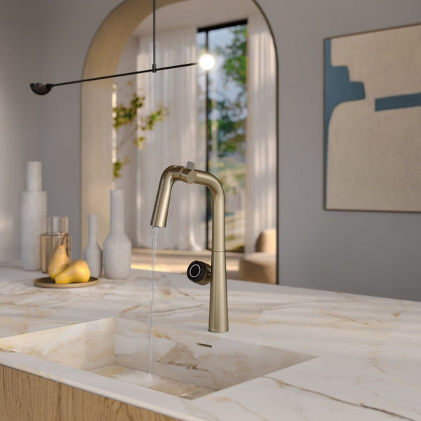 Miscelatore Multifunzionale Newform Alkimia Elettronico Acqua Depurata e Sanitaria Design Hi-Tech
