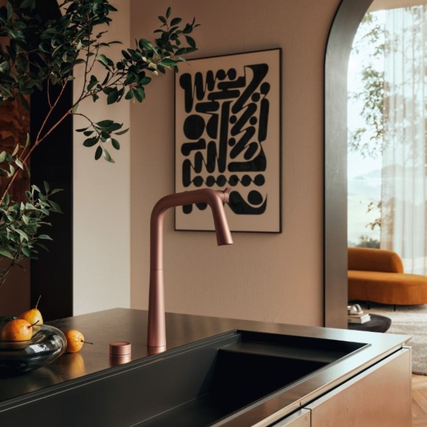 Miscelatore Multifunzionale Newform Alkimia Elettronico Acqua Depurata e Sanitaria Design Hi-Tech