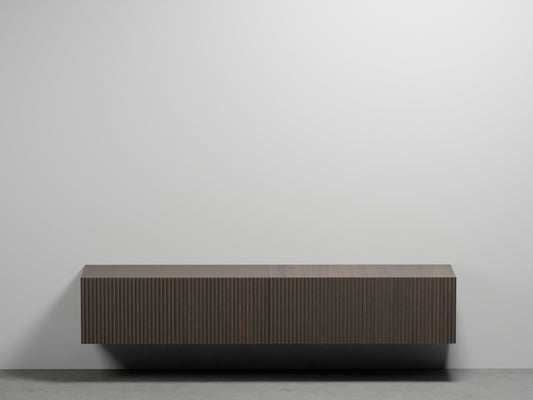 # MOBILE SOSPESO DELFO 226 con FRONTALE CASSETTI IN LISTELLI SENZA FORI - CIELO arredamento per bagno