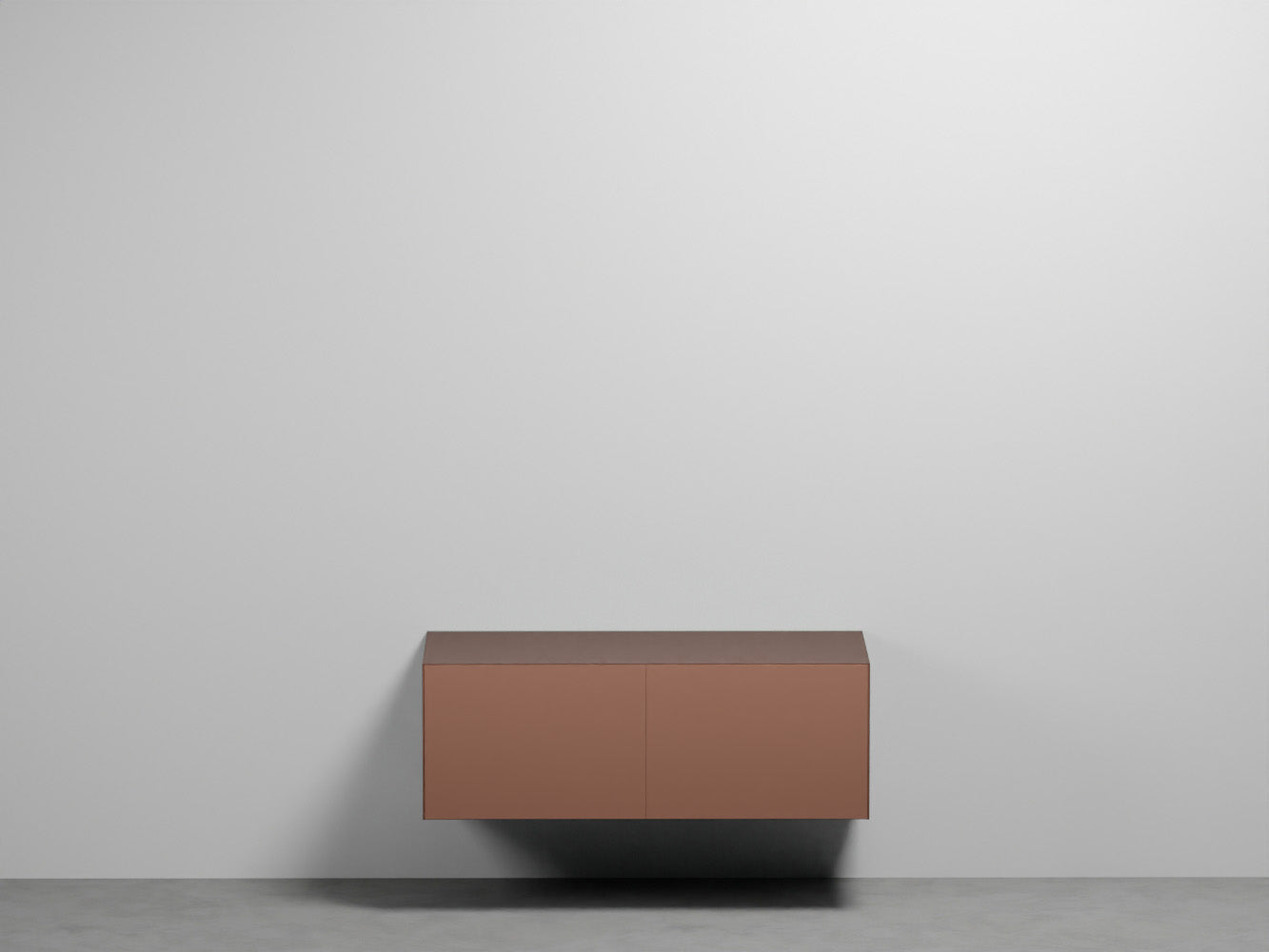 # MOBILE SOSPESO DELFO 113 con FRONTALE CASSETTI LISCIO SENZA FORI - CIELO per bagno