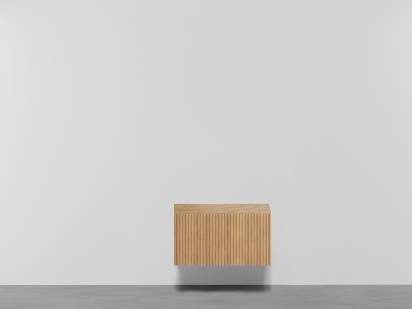 # MOBILE SOSPESO DELFO 76 CON FRONTALE CASSETTO IN LISTELLI SENZA FORI - CIELO arredamento per bagno