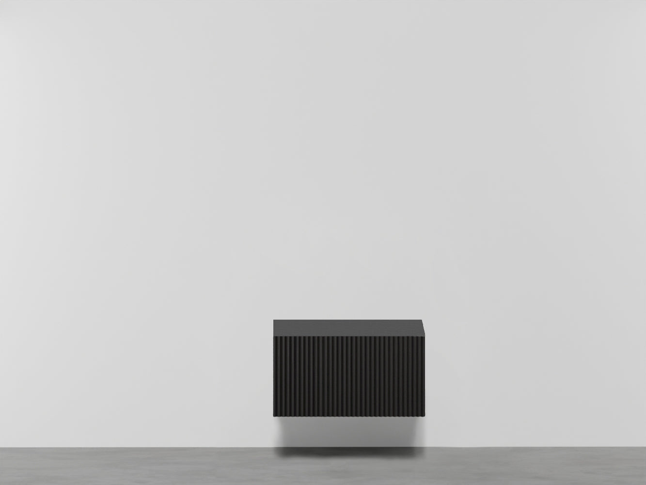 # MOBILE SOSPESO DELFO 76 CON FRONTALE CASSETTO IN LISTELLI SENZA FORI - CIELO arredamento per bagno