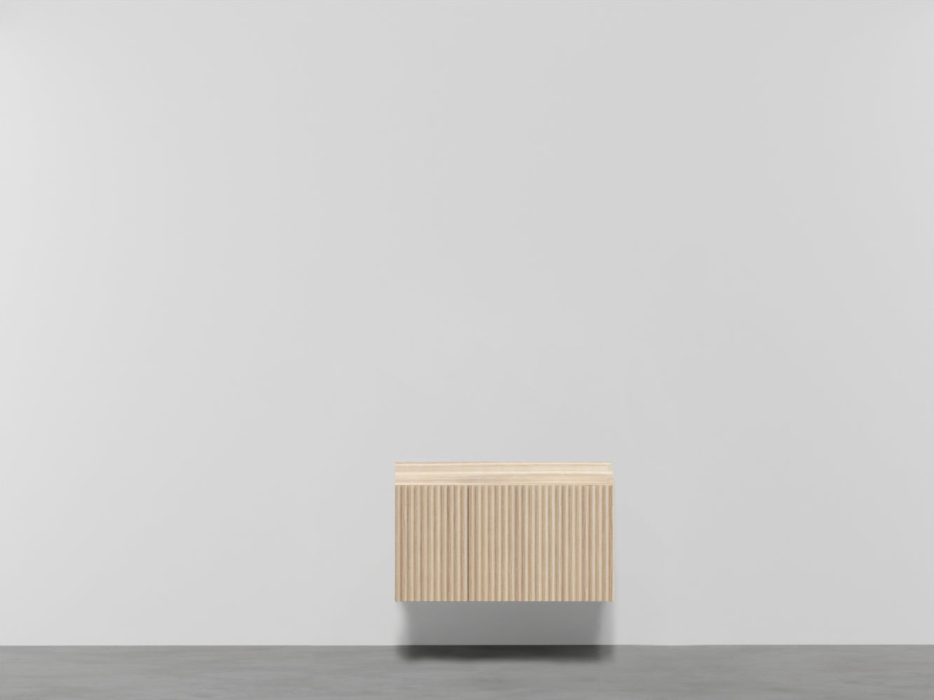# MOBILE SOSPESO DELFO 76 CON FRONTALE CASSETTO IN LISTELLI SENZA FORI - CIELO arredamento per bagno