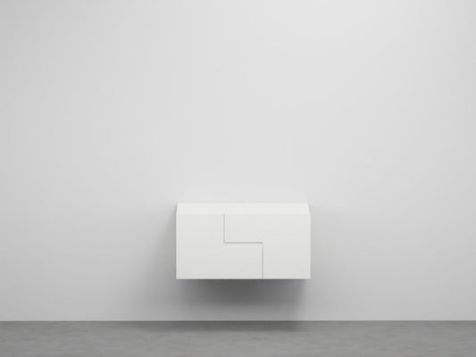 # MOBILE 90 CON CASSETTO CON MANIGLIA ORIZZONTALE FILO - SENZA LAVABO - CIELO per bagno moderno
