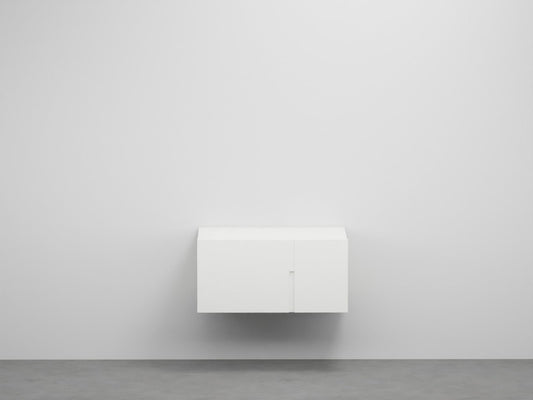 # MOBILE 90 CON CASSETTO CON MANIGLIA VERTICALE FILO - SENZA LAVABO - CIELO mobile per bagno elegante