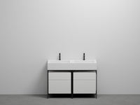 # LAVABO DOPPIO CON DUE CASSETTI NARCISO - CIELO lavandino per bagno padronale in ceramica