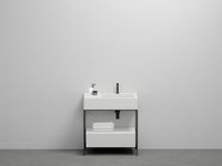 # LAVABO MINI BACINO DESTRO con CASSETTO NARCISO - CIELO lavandino in ceramica made in Italy