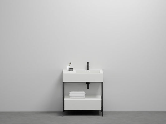 # LAVABO MINI BACINO DESTRO con CASSETTO NARCISO - CIELO lavandino in ceramica made in Italy