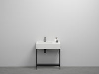 # LAVABO MINI con BACINO SINISTRO NARCISO - CIELO lavandino per bagno moderno made in Italy