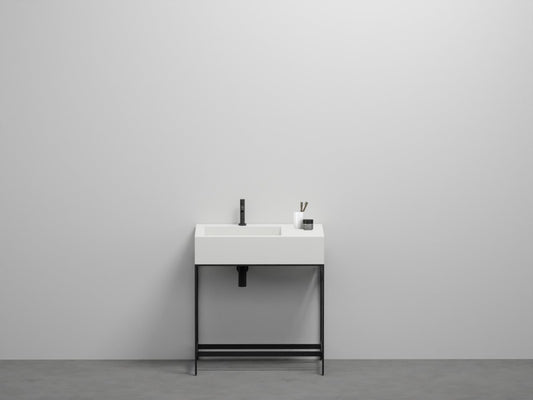 # LAVABO MINI con BACINO SINISTRO NARCISO - CIELO lavandino per bagno moderno made in Italy