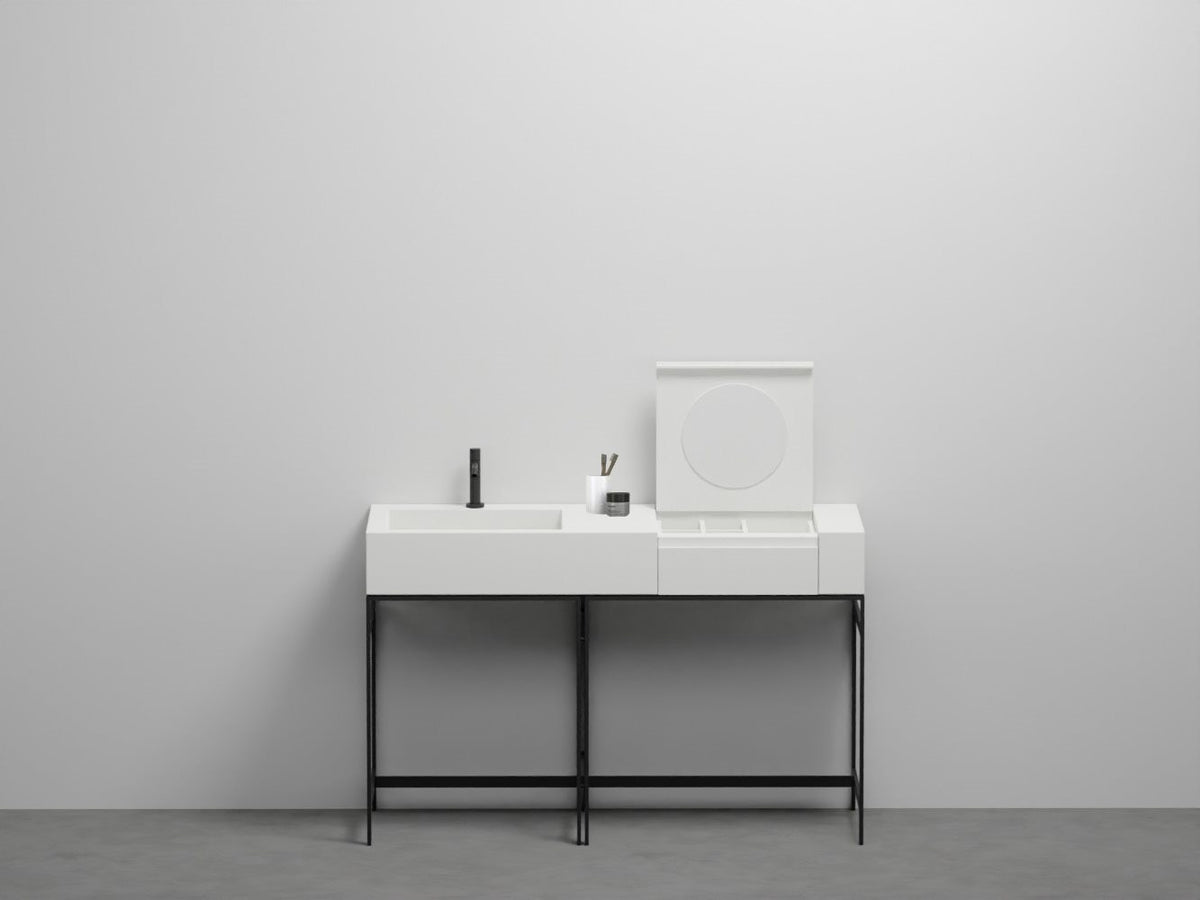 # LAVABO NARCISO VANITY in spazio make-up integrato - CIELO lavandino per bagno Made in Italy