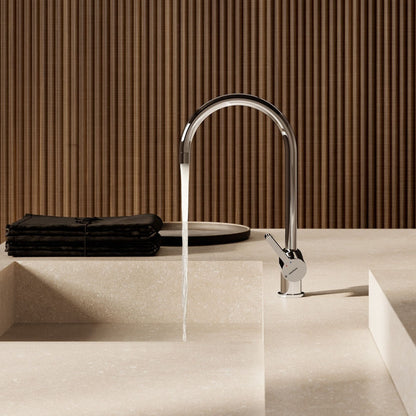 Newform Ergo Miscelatore Lavello Cucina con Bocca Girevole e Doccia Estraibile Doppio Getto