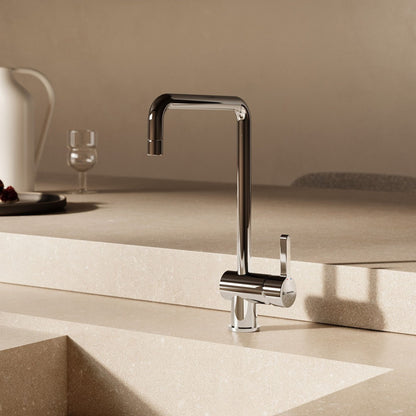 Newform Ergo Miscelatore Lavello Cucina con Bocca Girevole e Doccia Estraibile Doppio Getto
