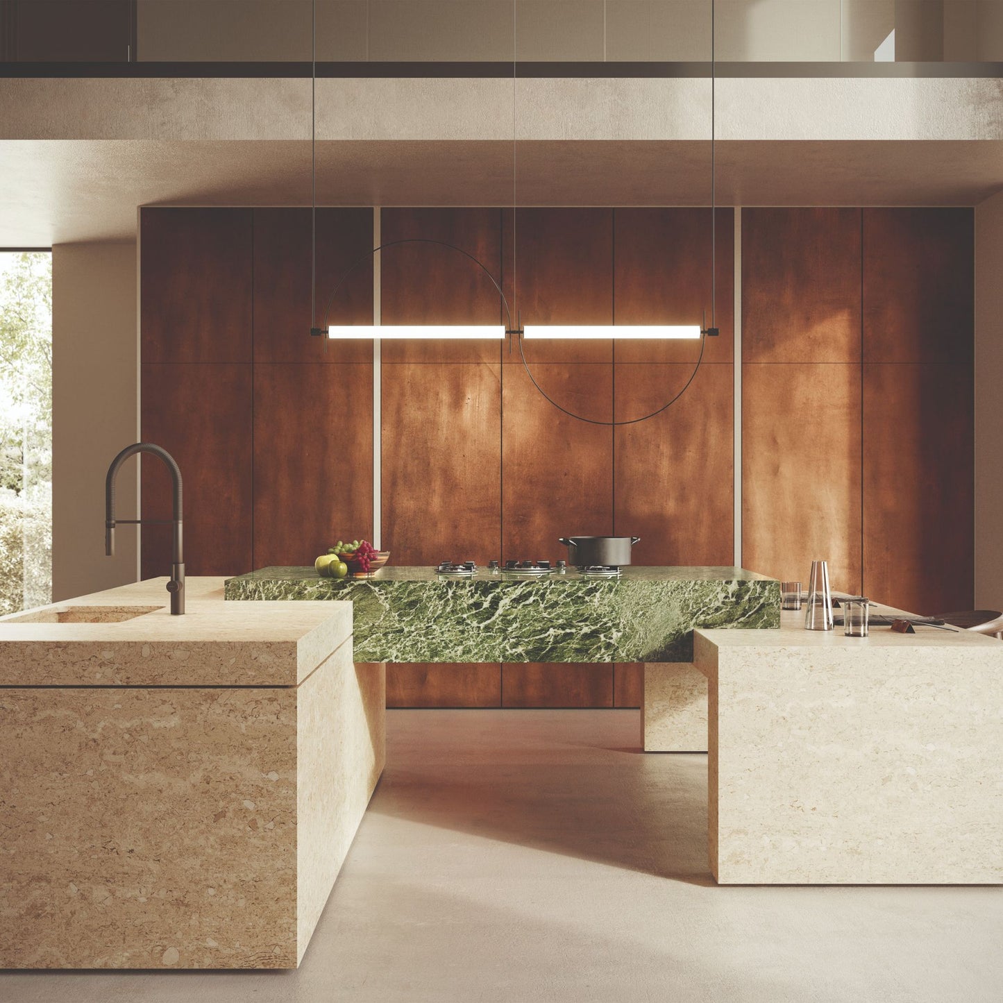 Newform Libera Miscelatore Cucina Professionale con Molla Girevole e Doccetta a Doppio Getto