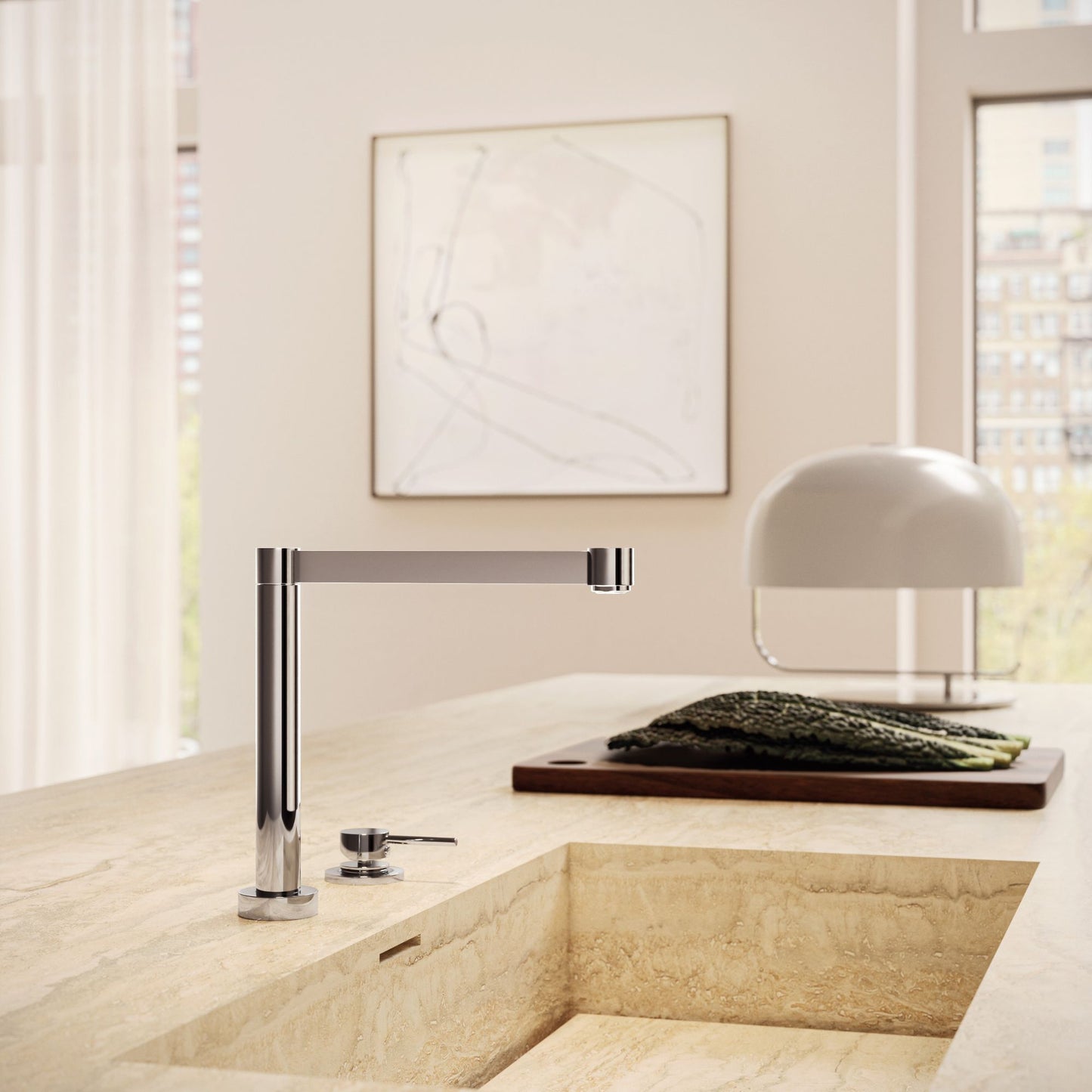 Newform X-Trend Miscelatore Monocomando Lavello con Bocca Girevole e Terminale Orientabile