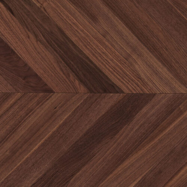 # PARQUET A DISEGNO SPINA UNGHERESE 45° di Noce e Teak - LABOR LEGNO design elegante, posa incollata, effetto classico e moderno