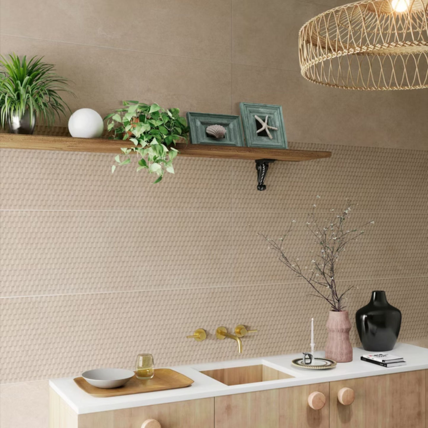 OASI RIVESTIMENTO SAVOIA ITALIA rivestimenti in bicottura in pasta bianca formato 33,3×100 cm effetto pietra naturale per interni bagno e living