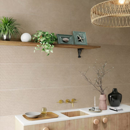 OASI RIVESTIMENTO SAVOIA ITALIA rivestimenti in bicottura in pasta bianca formato 33,3×100 cm effetto pietra naturale per interni bagno e living