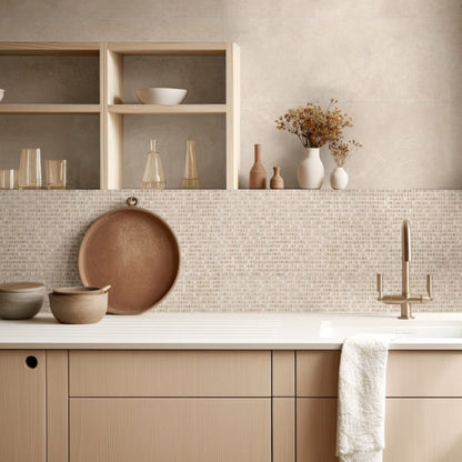 OASI RIVESTIMENTO SAVOIA ITALIA rivestimenti in bicottura in pasta bianca formato 33,3×100 cm effetto pietra naturale per interni bagno e living