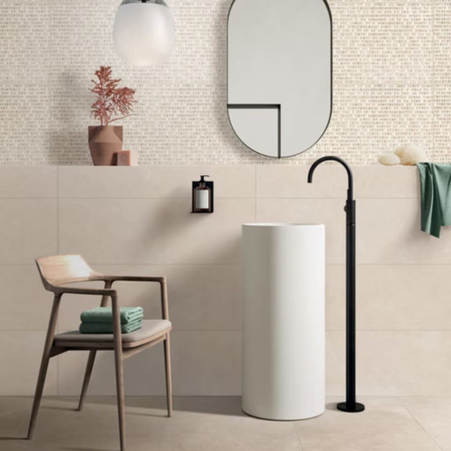 OASI RIVESTIMENTO SAVOIA ITALIA rivestimenti in bicottura in pasta bianca formato 33,3×100 cm effetto pietra naturale per interni bagno e living