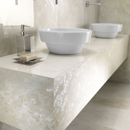 # ONYX DIAMOND Gres porcellanato effetto onice - TAGINA Superfici con microcristalli brillanti e tecnologia Diamond Shard Effect