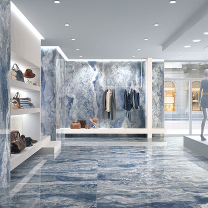 # ONYX DIAMOND Gres porcellanato effetto onice - TAGINA Superfici con microcristalli brillanti e tecnologia Diamond Shard Effect