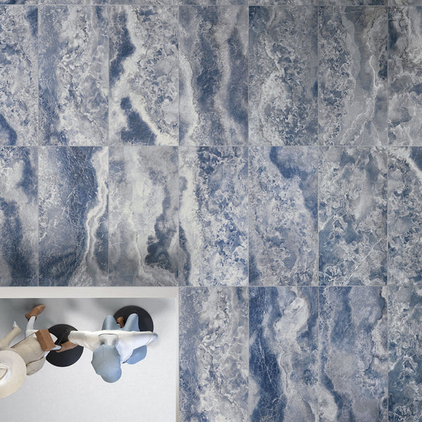 # ONYX DIAMOND Gres porcellanato effetto onice - TAGINA Superfici con microcristalli brillanti e tecnologia Diamond Shard Effect