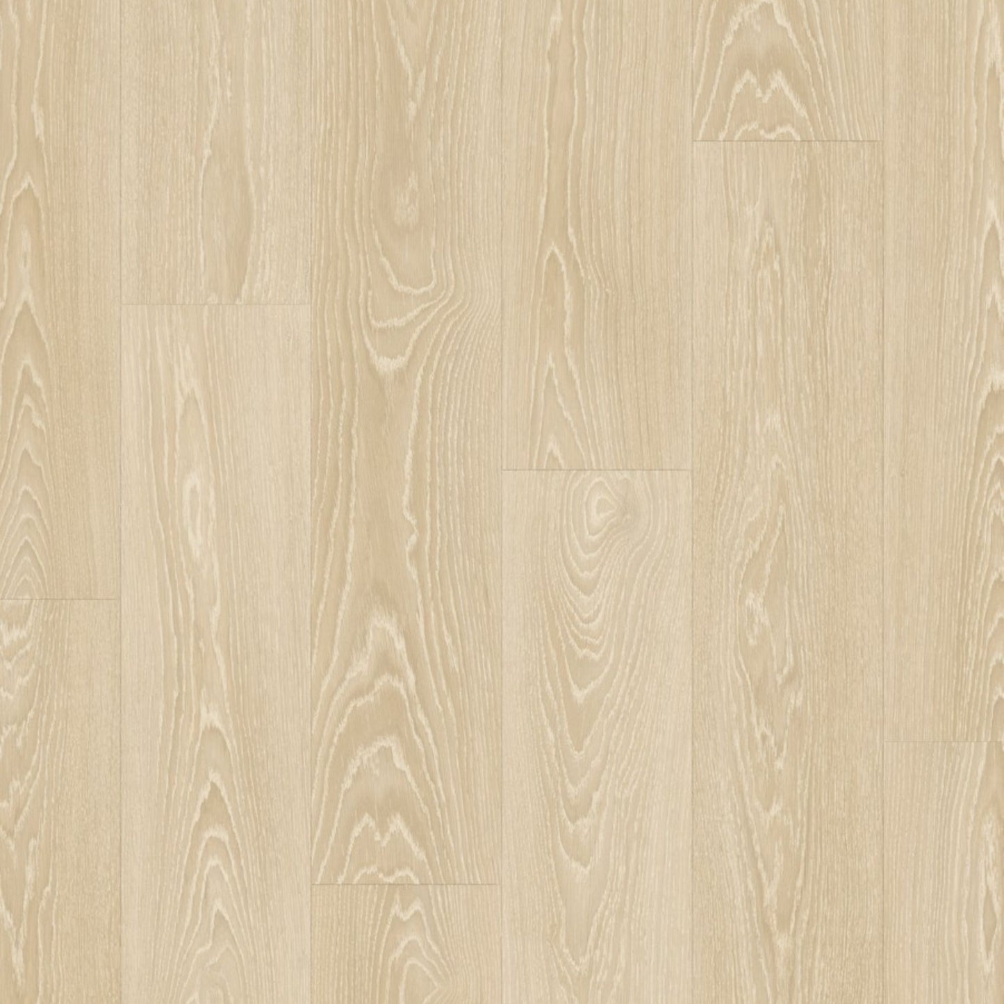 Pavimento in Laminato CLASSIC ROVERE BEIGE GHIACCIATO QUICK-STEP con sistema Uniclic e compatibilità con riscaldamento a pavimento per ambienti residenziali