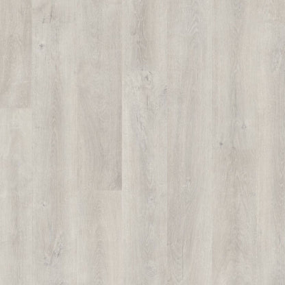 Pavimento in Laminato ELIGNA ROVERE VENEZIA CHIARO QUICK-STEP impermeabile con sistema Uniclic, classe 32, per ambienti residenziali continui e luminosi