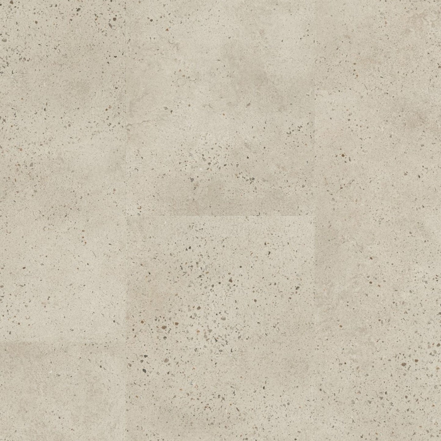 Pavimento in PVC ILLUME CEMENTO OSTRICA QUICK-STEP pietra con tonalità grigio chiaro consente di valorizzare ambienti luminosi e ordinati