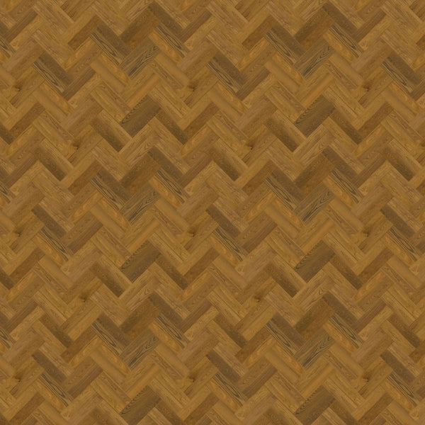 Pavimento in PARQUET DISEGNO ROVERE GREZZO CANNELLA EXTRA OPACO QUICK-STEP motivo a spina di pesce dona profondità e calore agli ambienti residenziali
