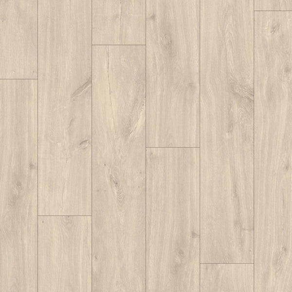 Pavimento in Laminato CLASSIC ROVERE HAVANA NATURALE QUICK-STEP con bisellatura a stampa, 100% impermeabile, sistema Uniclic