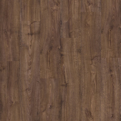 Pavimento in PVC BLOOM ROVERE D'AUTUNNO CIOCCOLATO QUICK-STEP con doga media impermeabile e posa Uniclic
