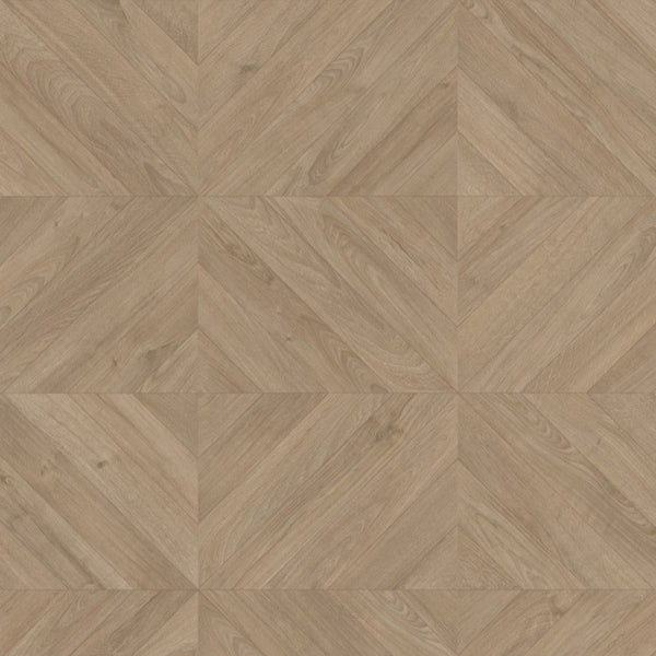 Pavimento in Laminato IMPRESSIVE PATTERNS ROVERE SPINA TAUPE QUICK-STEP impermeabile con posa geometrica, resistenza ai graffi