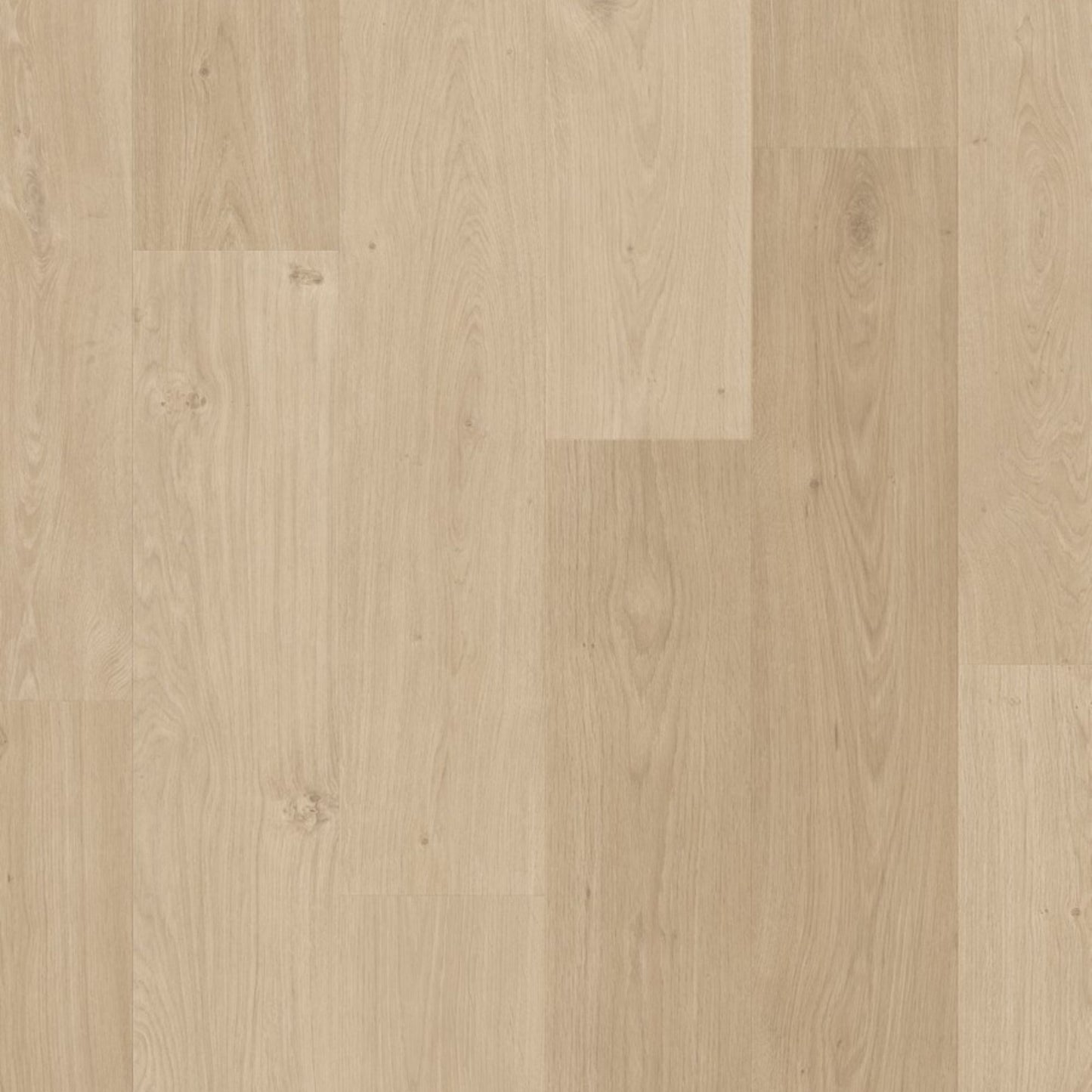 Pavimento in PVC BLOS BASE ROVERE SABBIA DELLA COSTA QUICK-STEP finitura effetto legno rovere in tonalità beige sabbia