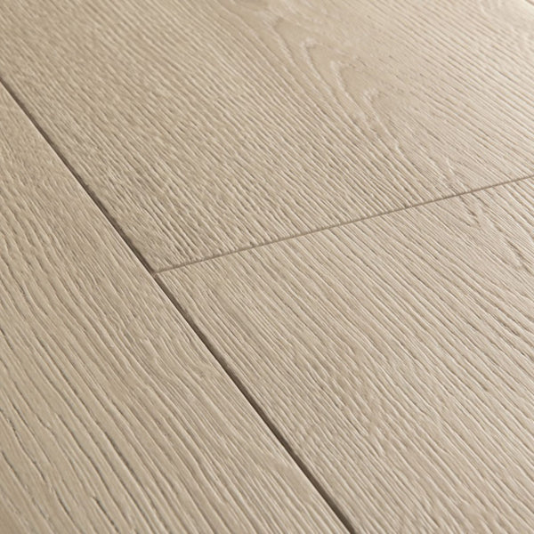Pavimento in Laminato CAPTURE ROVERE SPAZZOLATO BEIGE QUICK-STEP bisellatura naturale, classe 32 e posa Uniclic per ambienti residenziali