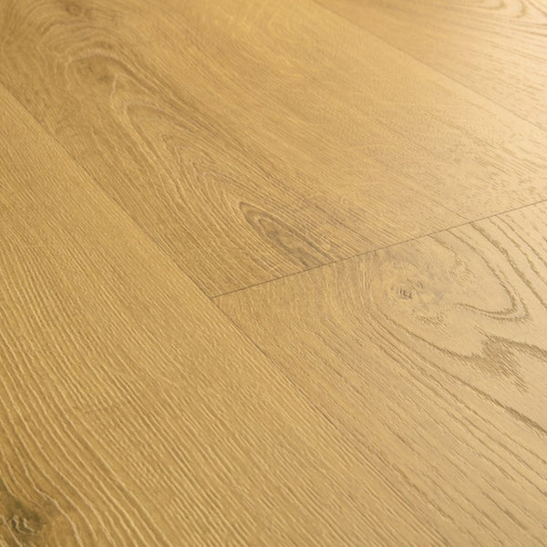Pavimento in Laminato CLASSIC ROVERE CLASSICO CHIARO QUICK-STEP 100% impermeabile, bisellatura a stampa, sistema Uniclic