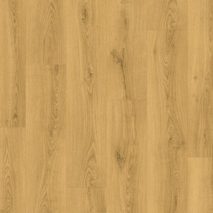 Pavimento in Laminato CLASSIC ROVERE CLASSICO CHIARO QUICK-STEP 100% impermeabile, bisellatura a stampa, sistema Uniclic