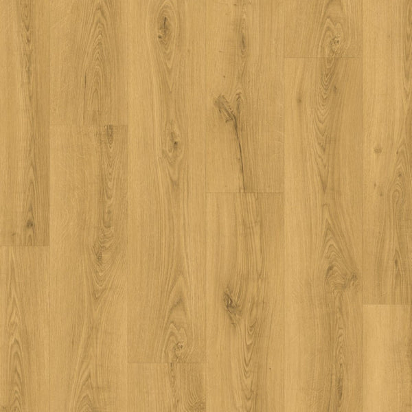 Pavimento in Laminato CLASSIC ROVERE CLASSICO CHIARO QUICK-STEP 100% impermeabile, bisellatura a stampa, sistema Uniclic