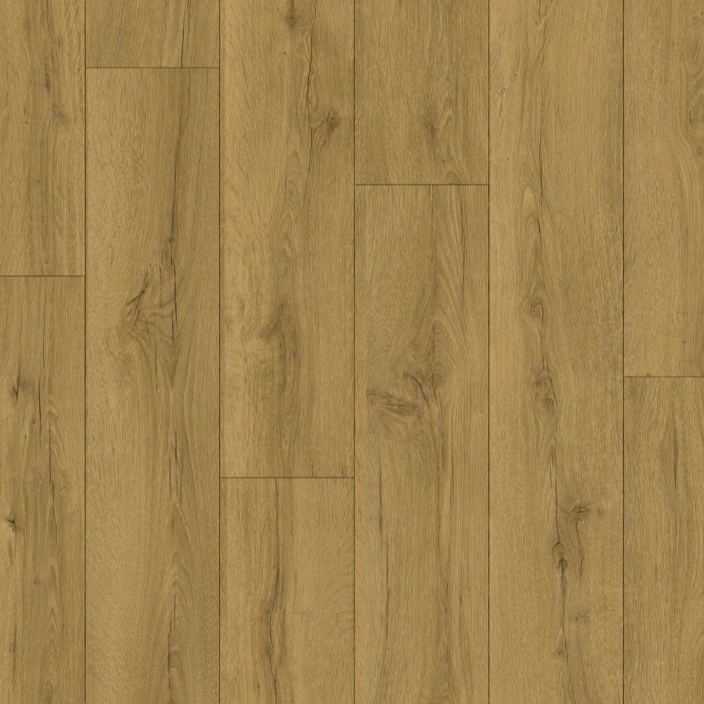 Pavimento in Laminato CLASSIC ROVERE MIELE D'ACACIA QUICK-STEP impermeabile al 100% con sistema Uniclic, compatibile con riscaldamento a pavimento