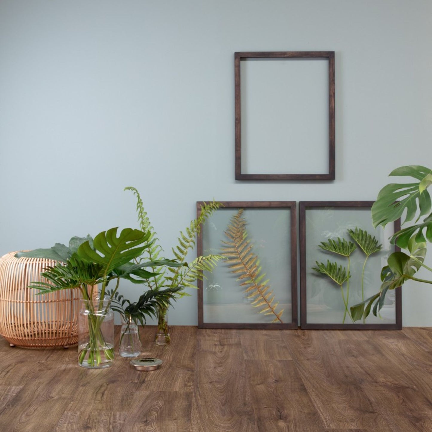 Pavimento in PVC BLOOM ROVERE D'AUTUNNO CIOCCOLATO QUICK-STEP con doga media impermeabile e posa Uniclic