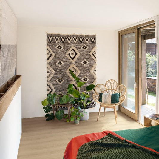 Pavimento in Laminato CLASSIC ROVERE GREZZO QUICK-STEP sistema Uniclic e compatibile con riscaldamento a pavimento per uso residenziale intenso