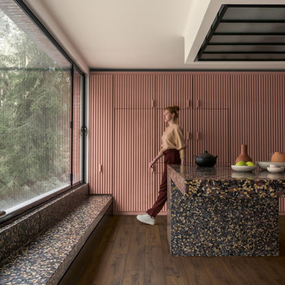 Pavimento in Laminato CLASSIC ROVERE NOCCIOLA QUICK-STEP impermeabile con bisellatura a stampa classe 32