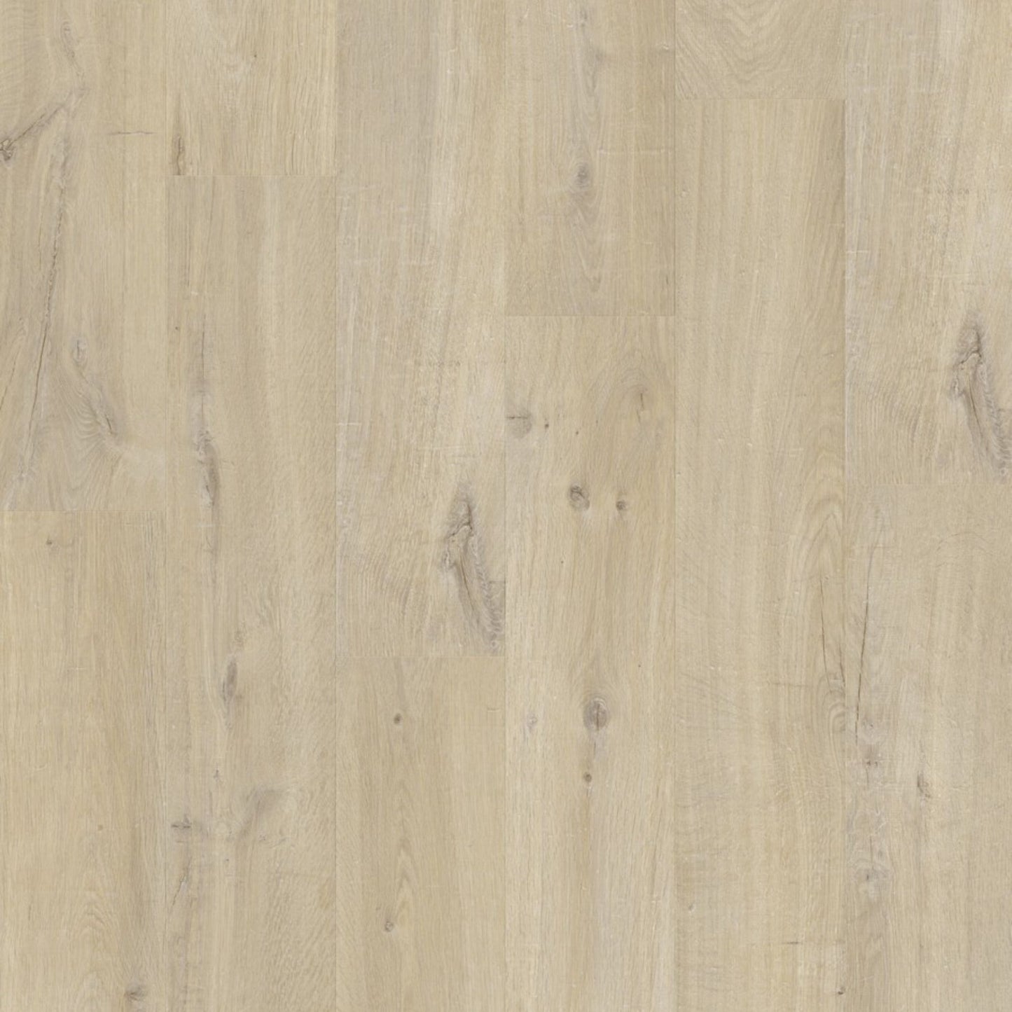 Pavimento in PVC BLOOM ROVERE COTONE BEIGE QUICK-STEP si integra facilmente con arredi moderni favorendo una percezione di ordine
