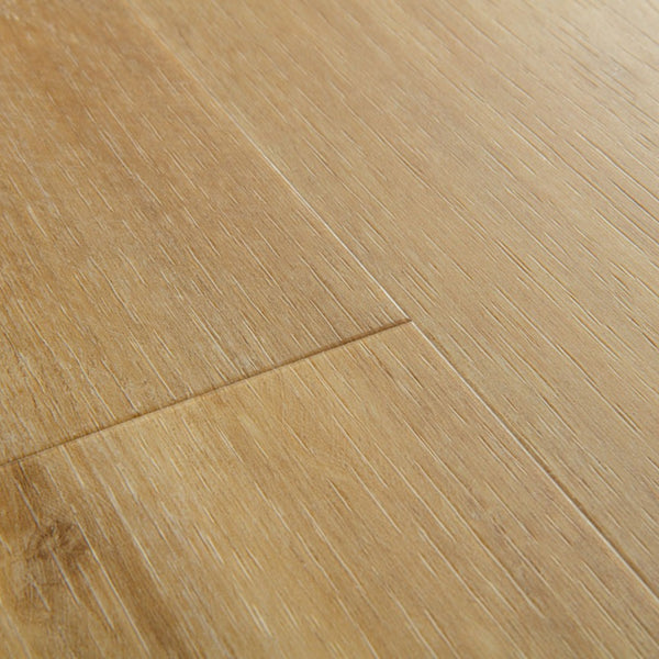 Pavimento in PVC BLOS ROVERE NATURALE DEL CANYON QUICK-STEP con materassino acustico, struttura impermeabile e sistema di posa Uniclic