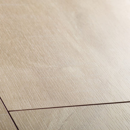 Pavimento in Laminato CLASSIC ROVERE HAVANA NATURALE QUICK-STEP taglio sega impermeabile e compatibilità con riscaldamento a pavimento